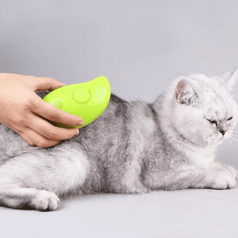 Cepillo de vapor eléctrico para gatos