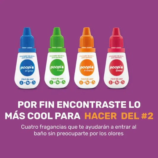 Poopi - Neutralizador de olores para el sanitario - Pack x 4 Und.