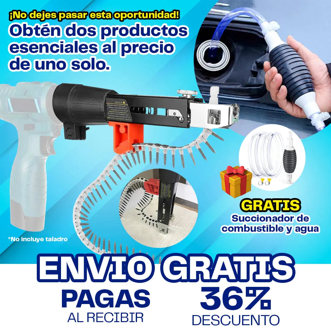 Combo ✨| Adaptador automático para taladro + Succionador para Combustibles y Agua