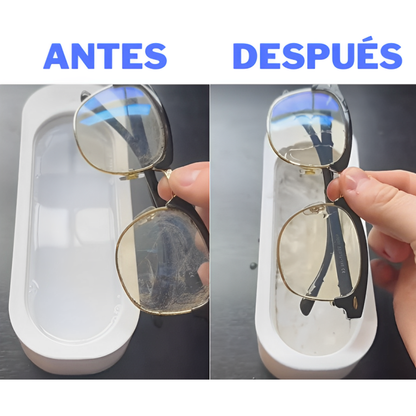 Limpiador Ultrasónico Portátil para Lentes y Joya